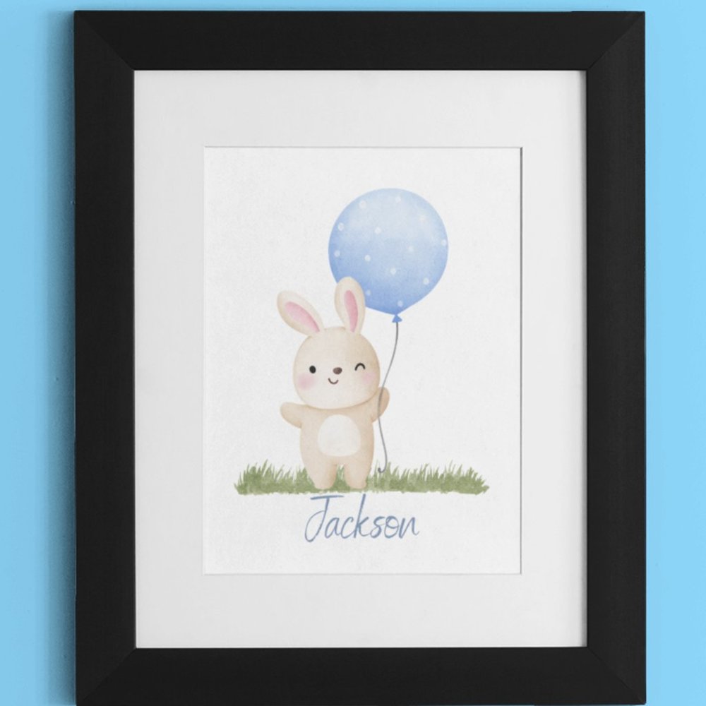 Nursery or Child's Bedroom Personalized Custom Wall Art, 8x10 Unframed